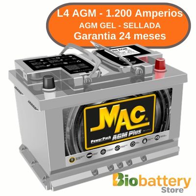L4 AGM - 1.200 Amperios - Gel - Sellada L4 AGM - 1.200 Amperios - Gel - Sellada
