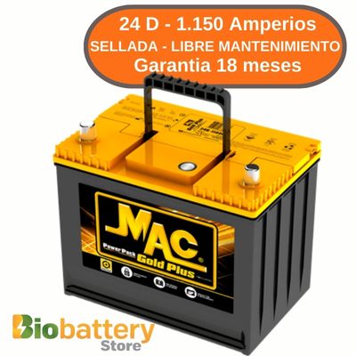 24 D - 1.150 Amperios - Sellada - Libre Mantenimiento 24 D - 1.150 Amperios - Sellada - Libre Mantenimiento