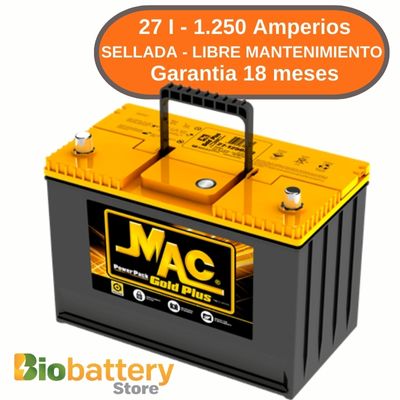 27 I - 1.250 Amperios - Sellada - Libre Mantenimiento 27 I - 1.250 Amperios - Sellada - Libre Mantenimiento