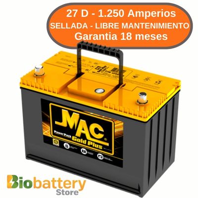 27 D - 1.250 Amperios - Sellada - Libre Mantenimiento 27 D - 1.250 Amperios - Sellada - Libre Mantenimiento