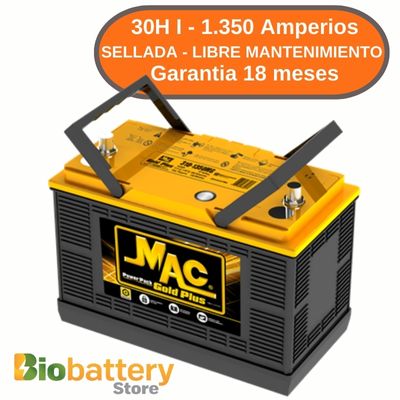 30H I - 1.350 Amperios - Sellada - Libre Mantenimiento 30H I - 1.350 Amperios - Sellada - Libre Mantenimiento