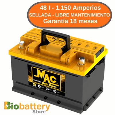 48 I - 1.150 Amperios - Sellada - Libre Mantenimiento 48 I - 1.150 Amperios - Sellada - Libre Mantenimiento