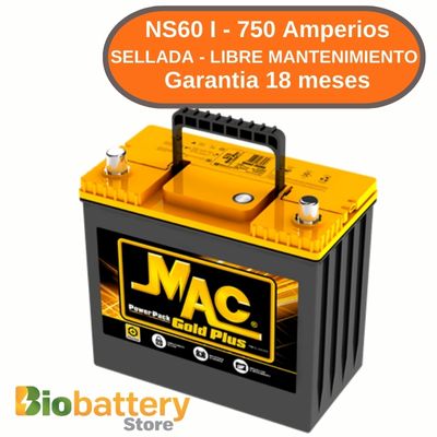 NS60 I - 750 Amperios - Sellada Libre Mantenimiento NS60 I - 750 Amperios - Sellada Libre Mantenimiento