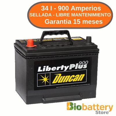 34 I - 900 Amperios - Sellada - Libre Mantenimiento 34 I - 900 Amperios - Sellada - Libre Mantenimiento