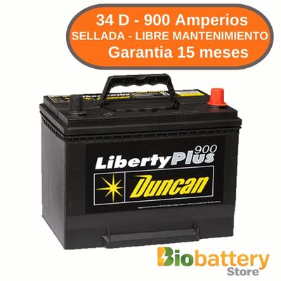 34 D - 900 Amperios - Sellada Libre Mantenimiento 34 D - 900 Amperios - Sellada Libre Mantenimiento