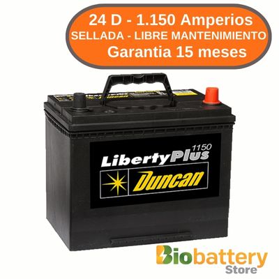 24 D - 1.150 Amperios - Sellada Libre Mantenimiento 24 D - 1.150 Amperios - Sellada Libre Mantenimiento