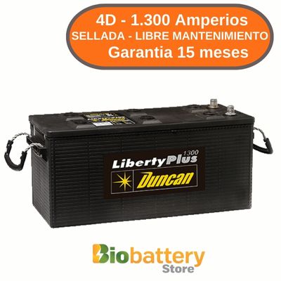 4D - 1.300 Amperios - Sellada Libre Mantenimiento 4D - 1.300 Amperios - Sellada Libre Mantenimiento
